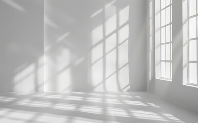 Time background of white room window