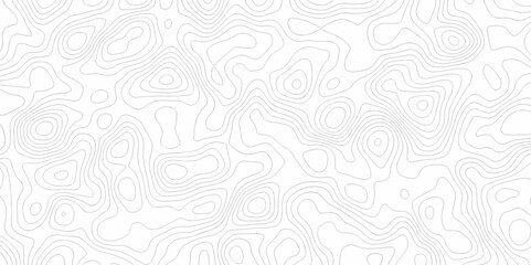 Seamless pattern with lines Topographic map. Geographic mountain relief. Abstract lines background. Contour maps. Vector illustration, Topo contour map on white background, Topographic contour lines.