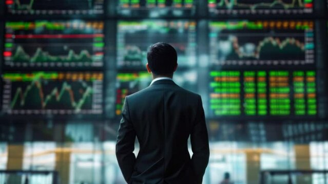 Businesswoman and businessman working together at computer screen