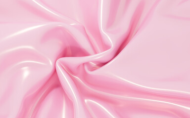 Abstract smooth cloth material, 3d rendering.