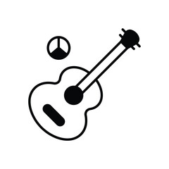 Peace song vector icon