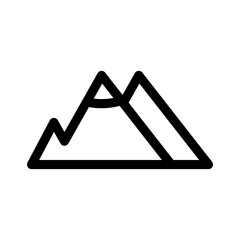 mountain icon or logo isolated sign symbol vector illustration - high quality black style vector icons