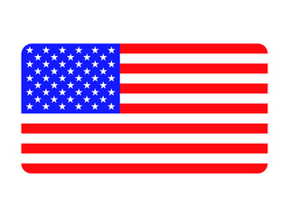 Vector image of American flag. Patriotic background