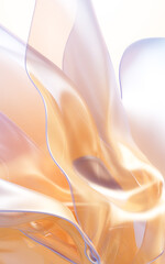 Abstract smooth cloth material, 3d rendering.