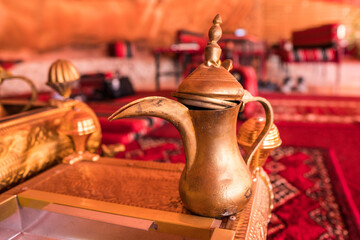 Bedouin art objects / Dallah, Wadi Rum, Jordan