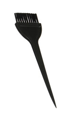 Hairdresser tool. Black hair dye brush isolated on white