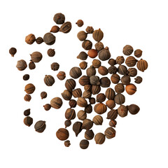 Obraz premium Heart-shaped nuts on transparent background