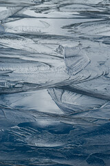 美しい氷の表面