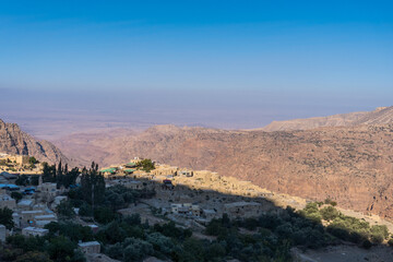 Dana Biosphere view in the valley, Jordan