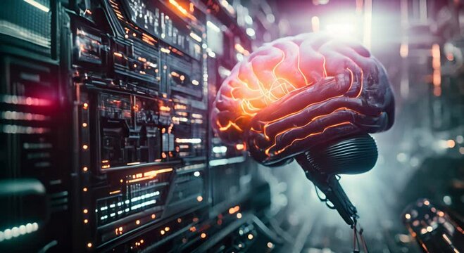 Human computer interaction, future technology, science fiction world, brain computer interface, science fiction, human brain