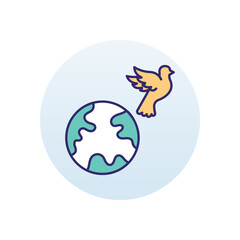 International peace day vector icon