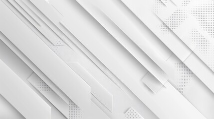 abstract white background consisting of paper sheets with 3d geometric design - obrazy, fototapety, plakaty