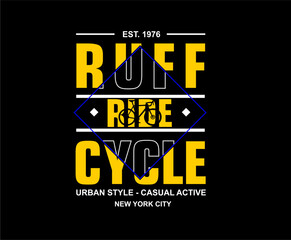 ruff cycle t shirt design vector, Varsity T shirt Designs, Slogan T shirt Design 