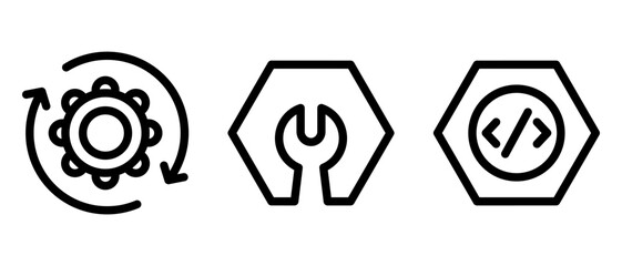 setting icon or logo isolated sign symbol vector illustration - high quality black style vector icons
