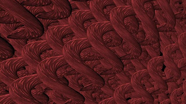 red fabric texture background. red linear liquid background