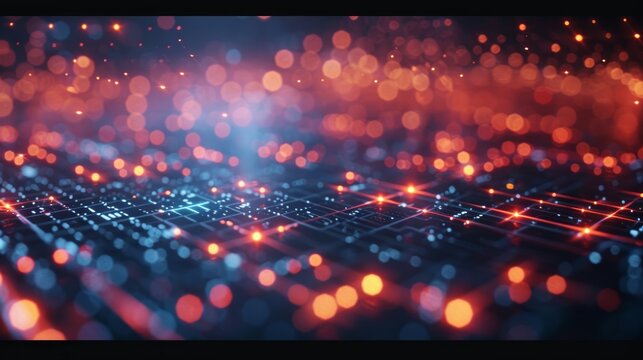 abstract video background with glowings and lights in the dark