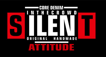 silent t shirt design vector, Varsity T shirt Designs, Slogan T shirt Design 