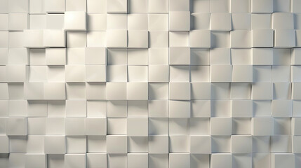 Abstract white background with square tiles