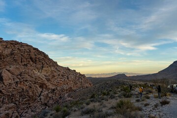 Beautiful shot of Death Valley at sunset, California