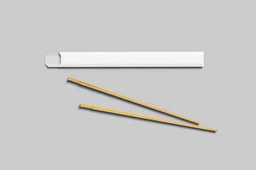Clean Chopstick Mockup for showcasing your design to clients