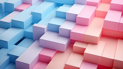 Abstract background in pastel colors with geometric shapes