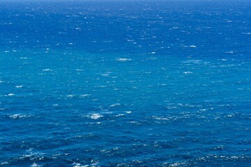 Background of blue sea waves surface.