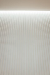 White polyurethane 3D panels on the wall