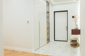 Entrance door in apartment  in modern interior