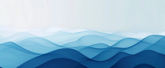 Minimalist blue background , a simple and elegant display for online advertising or social media promotion