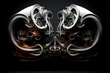 Immersive Quantum Fusion:Symmetrical Mysteries of Circuitry Sculpturalism and Futuristic Design