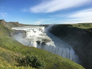 Gullfoss waterfall in Iceland