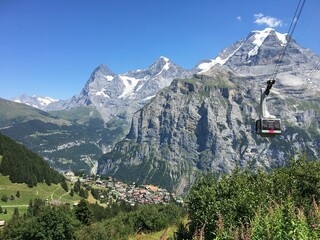 Jungfrau mountain range - obrazy, fototapety, plakaty