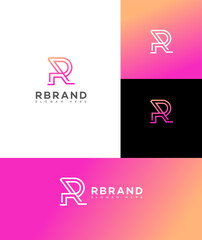 R Letter Logo Icon Brand Identity Sign, R Letter Symbol Template 