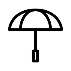 umbrella icon or logo isolated sign symbol vector illustration - high quality black style vector icons
