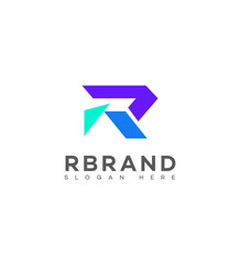 R Letter Logo Icon Brand Identity Sign, R Letter Symbol Template 