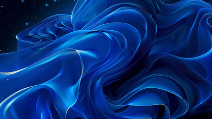 Cool Tranquility: Abstract Blue Gradient