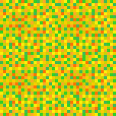 Pixel background greenish colours. Vector seamless pattern, pixelation. Colorful pixel dots mosaic background, wallpaper