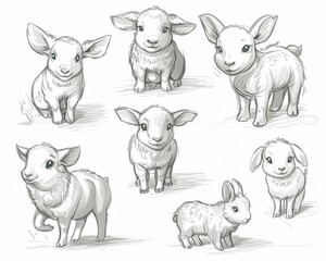 Sketching adorable animals for a farm management sim game