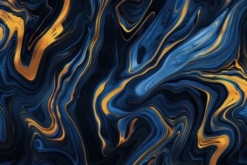 Obraz premium abstract blue and yellow swirl effect