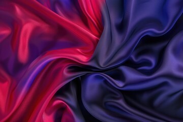 Obraz premium abstract background of a blue and red silk