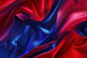 red and blue abstract background with ripples - obrazy, fototapety, plakaty