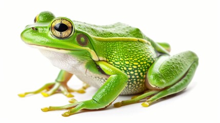 Frog on a white background