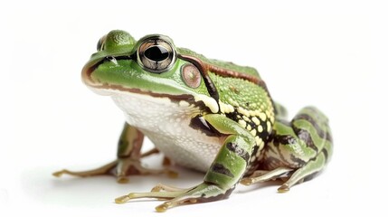 Obraz premium Frog on a white background