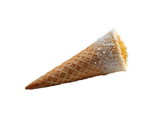 Close up on delicious ice cream cone