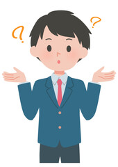 学生服・制服の男子　はてな