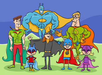 cartoon heros and superheroes fantasy characters group - 780478804