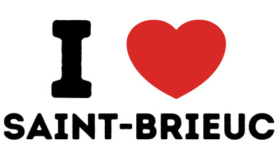 I Love Saint-Brieuc France