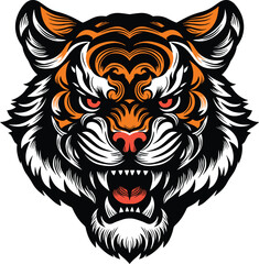 Tiger head illustration