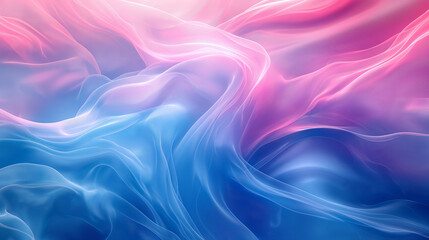 Fototapeta premium Abstract blue and pink swirl wave background. Flow liquid lines design elemen.