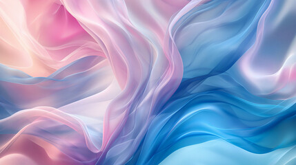 Naklejka premium Abstract blue and pink swirl wave background. Flow liquid lines design elemen.